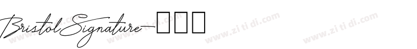 Bristol Signature字体转换